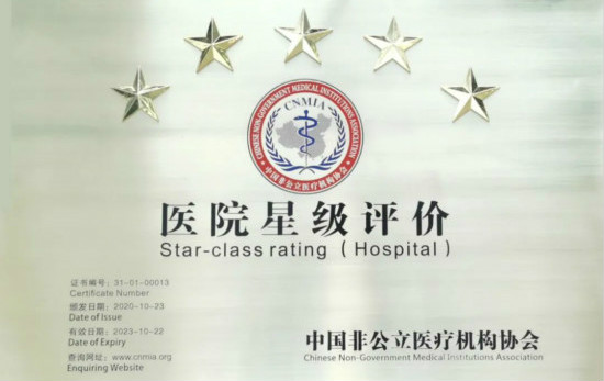 上海海华医院获得信用评价3A及能力评价五星医院